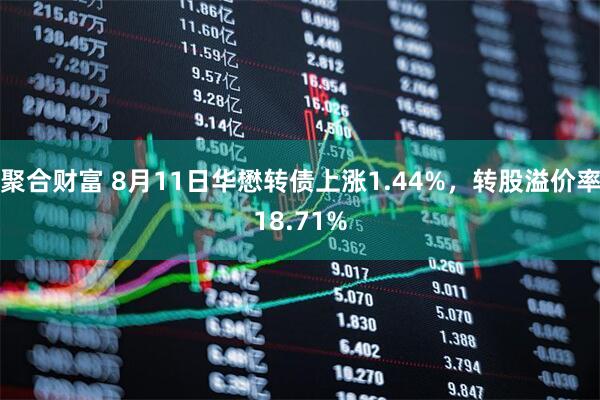 聚合财富 8月11日华懋转债上涨1.44%，转股溢价率18.71%